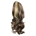 thumbnail image 2 of Women Ponytail Hair Bun extension Curly Claw Hair Clip on - 40cm I, 2 of 8