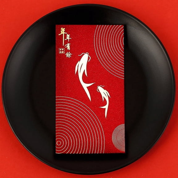 Namzi 12Pcs Red Envelopes Chinese New Year, Lunar New Year of The Snake Lucky Money Red Packets-E04