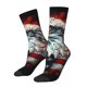 thumbnail image 1 of Balery USA Bald Eagle Calcetas Largas con Estampado para Hombre y Mujer – Suaves y Transpirables, Talla Única (US 5-11), 1 of 6