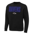thumbnail image 2 of Men's Antigua  Black Baltimore Ravens Victory Sweatshirt, 2 of 3