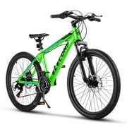 Rycheer Elecony 24 inch Mountain Bike Bicycle for Adults Aluminium Frame Bike Shimano 21-Speed with Disc Brake