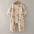 thumbnail image 5 of CUZIBR Toddler Girls Boys Winter Long Sleeve Jumpsuit Oneise Warm Cartoon Rabbit Print Outwear For Children Clothes Trendy Dailywear For Child, 5 of 5