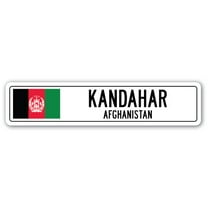 KANDAHAR AFGHANISTAN Street Sign Afghani flag city country road wall gift