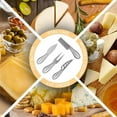 thumbnail image 5 of Cheese Knives, Stainless Steel Cheese Knife Sets - 1Cheese Fork, 1Cheese Knife, 1Cheese Cutter, 1Cheese Shaver, 4PCS Cheese Tools Cheese Knives Cutlery Set, 5 of 7
