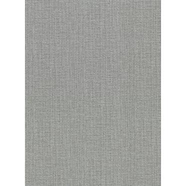 Warner Claremont Silver Faux Grass Cloth Wallpaper