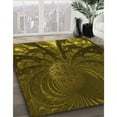 thumbnail image 3 of Ahgly Company Machine Washable Indoor Rectangle Transitional Dark Yellow Green Area Rugs, 5' x 8', 3 of 7