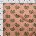 thumbnail image 2 of oneOone Organic Cotton Poplin Twill Fabric Fish Block Print Fabric By The Yard 42 Inch Wide, 2 of 4