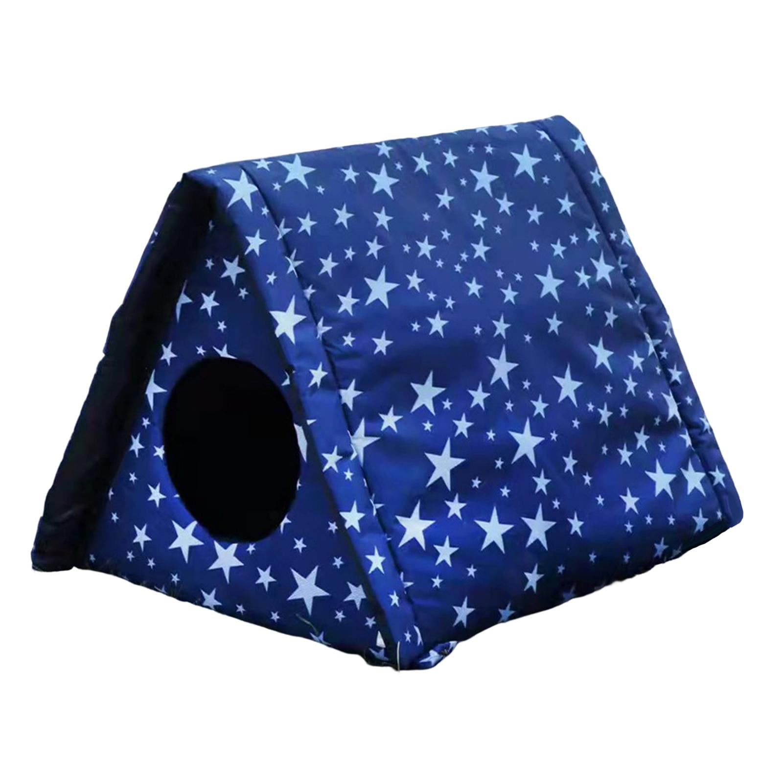 YWMJZEU Outdoor Cat House Weatherproof Dog Kennel Pet Cat Beds Kitten House Keeping Warm 40cmx35cmx40cm