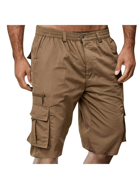 Zipper Pocket Shorts Men