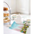 thumbnail image 4 of Easter Kitchen Dish Towels for Drying Dishes Set of 3, Bunny Colorful Eggs Spring Floral Botanical Waffle Weave Microfiber Hand Tea Bathroom Towels Quick Dry & Absorbent Towel 12x12, 4 of 7