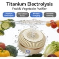 Titanium Electrolysis Fruit and Vegetable Cleaner, Cordless Food ...