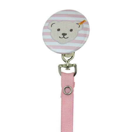 Teddy Bear Face Pacifier Clip