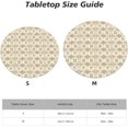 thumbnail image 2 of Round Fitted Tablecloth 44 Inch, Dyed Geometric Circle Tablecloth Waterproof Stain Resistant Table Covers Kitchen Tablecloth for Daily Use Kitchen Dining Party Wedding, 2 of 8