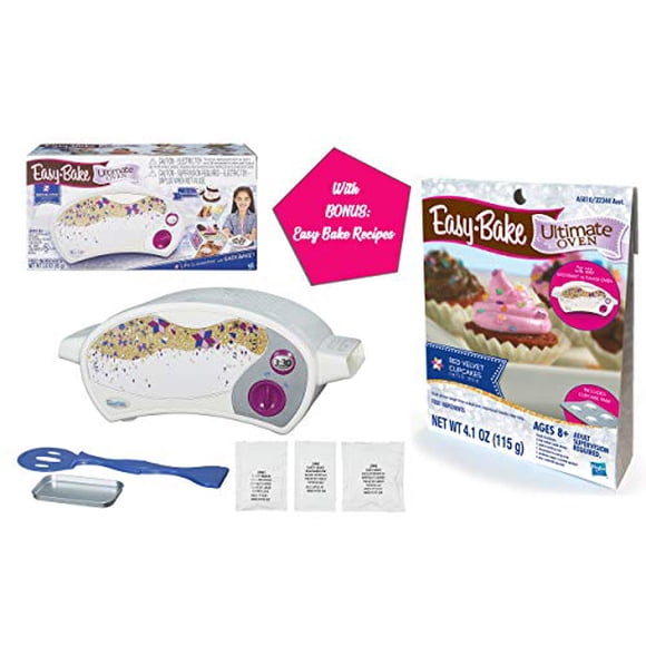 Easy Bake Ultimate Oven Gift Bundles for Boys and Girls, Little Chef Gifts, Birthday Gift Ideas for Kids, Holiday Presents (Oven + Red Velvet Cupcake Mix)