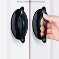 thumbnail image 3 of 10pcs Pasted Pull Knob Multifunctional Cabinet Handle Solid Color Drawer Pull Stylish Furniture Drawer Handle for Home Hotel Use (Black), 3 of 9