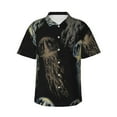 thumbnail image 2 of Picia Jellyfish Gentle Cotton Regular Fit Short Sleeve Casual Hawaiian Shirt for Men-Small, 2 of 9