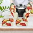thumbnail image 6 of Cute Dragon Baby Oven Mitts And Pot Holders Sets of 4 Oven Gloves Set Potholders for Kitchen Cooking Baking Grilling Anti Scald Hot Pads And Heat Resistant, 6 of 6
