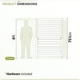 thumbnail image 6 of 6.2ft H x 4ft W x 2.5ft L Poolside Organizer and Deck Storage with Privacy Screen for Pool Toys and Pool Floats, Outdoor Storage Solution Replaces Your Deck Box or Patio Box, Zippity Oasis ZP19080, 6 of 6