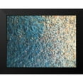 thumbnail image 2 of Grayscale 14x12 Black Modern Framed Museum Art Print Titled - Turquoise Aggregate III, 2 of 5