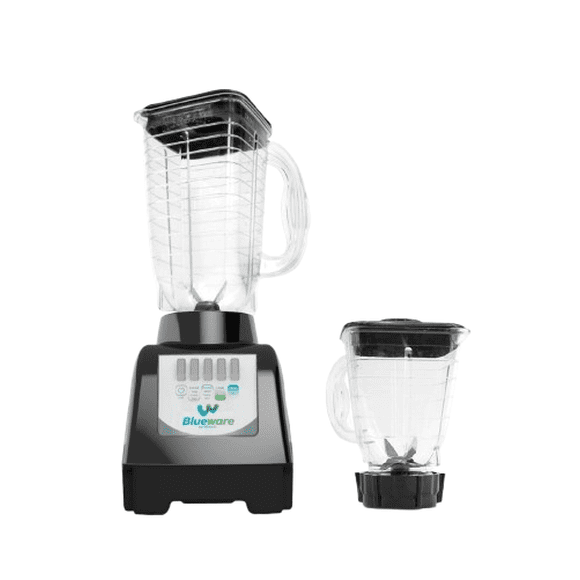 Licuadora Blueware 400W 2 Velocidades con 2 Vasos 1.2L y 750ml Función Pulso Negro