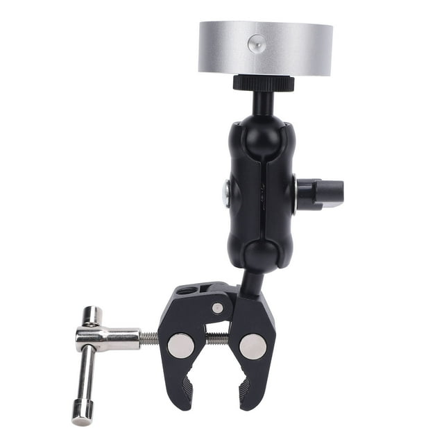 Mini Support, Support à Pince Réglable et Adaptateur de Montage, Support de Porte-Toit Mini en Alliage d'Aluminium, Ajustable, Support à Pince pour Échelles de VR, Campeurs, Bateaux