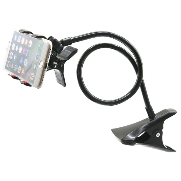 Clip Holder Stand for Samsung Galaxy S25/Edge/Plus/Ultra - Desk Bed Mount Lazy Arm Long Gooseneck Flexible