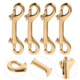 thumbnail image 2 of 4 Pcs Brass Lobster Clasp Oval Swivel Trigger Clips Hooks for Straps Bags Belting Leathercraft, 2 of 3