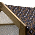 thumbnail image 5 of Ikat Pet House, Repeated Diamonds and Hatch Lines Native Design Traditional Halloween Colors, Outdoor & Indoor Portable Dog Kennel with Pillow and Cover, 5 Sizes, Orange Purple Black, by Ambesonne, 5 of 5