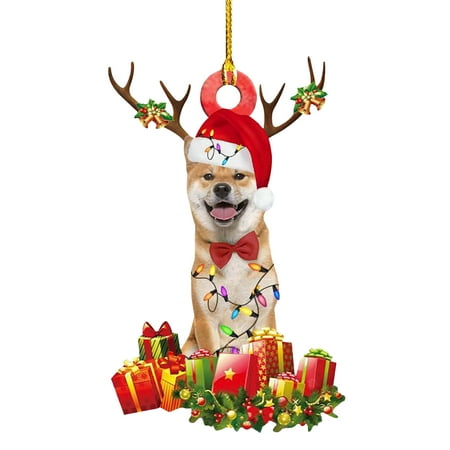 

Interior Decoration Pendant Dog Acrylic Plane Pendant Household Holiday Decoration Tag Twig Garland Grapevine Lighted Hanging Christmas Basket Window Panel Antique Stained Glass Windows Frosted Lambs