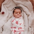 thumbnail image 3 of Swaddle GLLQUEN para bebés de 0 a 3 meses, paquete de 3 flores rosas, 3 of 9