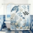 thumbnail image 4 of Annvchi Peel and Stick Ocean Theme Wallpaper, Underwater Sea Life Design with Turtles, Fish, Coral and Seashells, Removable Wall Décor for Kids’ Room, Bathroom, Nursery, 4 of 4