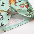 thumbnail image 3 of WIBACKER Baby Boys Cartoon Fox Short Sleeve T Shirts Drawstring Shorts Summer Outfits,0-3T, 3 of 12