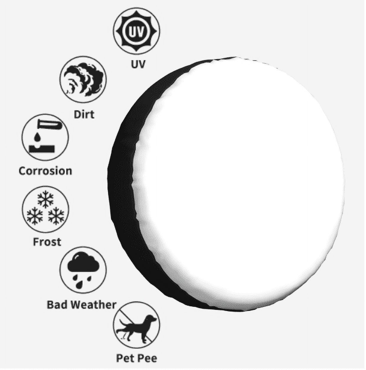 Abstract Shapes Cool Design Polyester Universal Spare Wheel Tire Cover ...