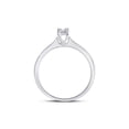 thumbnail image 3 of 10kt White Gold Round Diamond Solitaire Bridal Wedding Engagement Ring 1/10 Cttw, 3 of 4