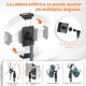 thumbnail image 3 of TONEOF Trípode de suelo para tableta, soporte de suelo con rótula de 360°, altura ajustable para cama con funda, para teléfono, música, micrófono, transmisión y grabación., 3 of 9
