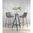 thumbnail image 5 of Byron Barstool Brown Barstool, Modern Style, Plush and durable faux leather fabric, Plywood, Indoor Bar, 5 of 12