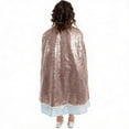 thumbnail image 3 of Kiijoy Girls Sparkly Sequins Short Cape for Stage Performance Party, Sizes 10-14, 3 of 5