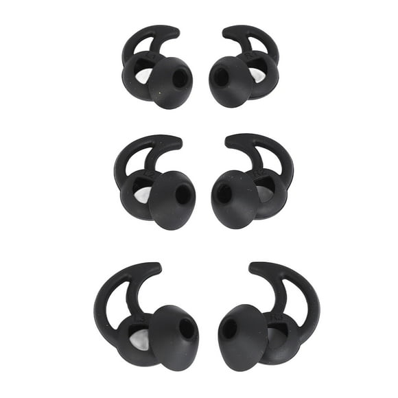 Puntas de Auriculares Deportivos Cómodo Reemplazo de Silicona Reducino de Ruido 3 Juegos Con S, M, L para Deportes, Trabajo, Ciclismo
