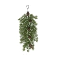 thumbnail image 2 of Clearance Under $5, Artificial Teardrop Swag Hanging Greenery Faux Pine and Cedar Accent with Cones for Front Door Mantel and Window Decor, 61cm(E), 2 of 5