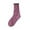 Purple, variant on Womens Winter Boot Socks Solid Color Thick Warm Knitted Comfort Crew Socks For Cold Weather And Christmas Season