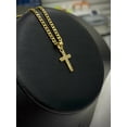 thumbnail image 5 of primejewelry269 CZ Cross Pendant Curb Chain Necklace, Gold Filled, 16”, 5 of 7