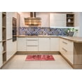 thumbnail image 5 of Ahgly Company Indoor Square Patterned Love Red Area Rugs, 6' Square, 5 of 6