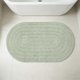 thumbnail image 4 of Alfombra de baño de microfibra suave absorbente - textura antideslizante en relieve, secado rápido, alfombra lavable a máquina, baño y cocina de baño, 4 of 5