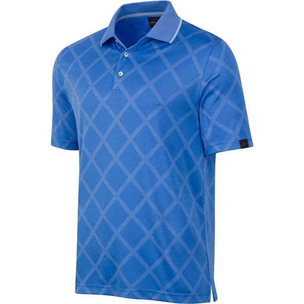 Polo de Rugby Greg Norman para hombre diseño de diamante azul grande