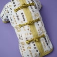 thumbnail image 4 of Ropa de perro ropa mascota brillante en color traje tang chino estilo año nuevo estilo múltiples estilos elegante pomeranian maltés schnauzer blanco xl seitruly PT000712-05, 4 of 7