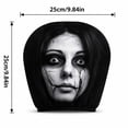 thumbnail image 3 of 2Pcs Ghost Face Headrest Covers, Scary Face Printing Auto Seat Universal Elastic Models Headrest Protector with Glowing-Eye Effects Cover Funny Decoration for Car Interior Vehicle Truck SUV, 3 of 6