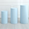 thumbnail image 1 of Juego de 3 Fundas de Soporte de Cilindro de Spandex Uxcell, Azul Claro (Tela Elástica-Grande), 1 of 5