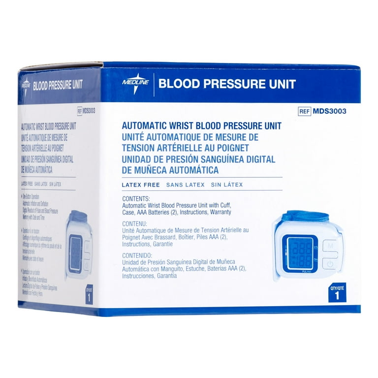 Automatic Digital Wrist Blood Pressure Monitor, One Size Fits All Automatic Digital Wrist Blood Pressure Monitor, One Size Fits All