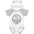 thumbnail image 3 of Inktastic Big Sister Leaves, Circle, Heart Girls Baby Bodysuit, 3 of 5