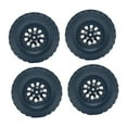 thumbnail image 4 of Kokiya 4 Pieces Tire Wheel Replacing Metal Wheel Rim Tire for 1/12 1/16 Vehicle DIY black, 4 of 9